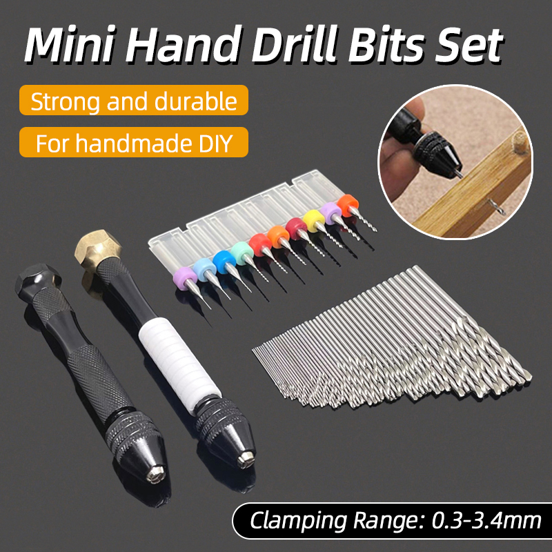 Woodworking Lathe Chuck - Mini Micro Aluminum 0.3-3.4mm Hand Drill