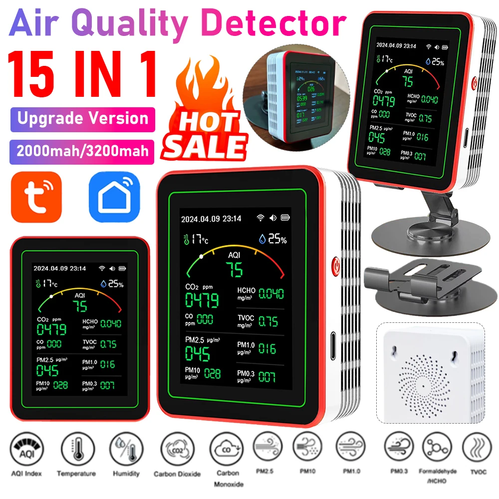 Woodworking App - Tuya WiFi 15-in-1 Indoor Air Quality