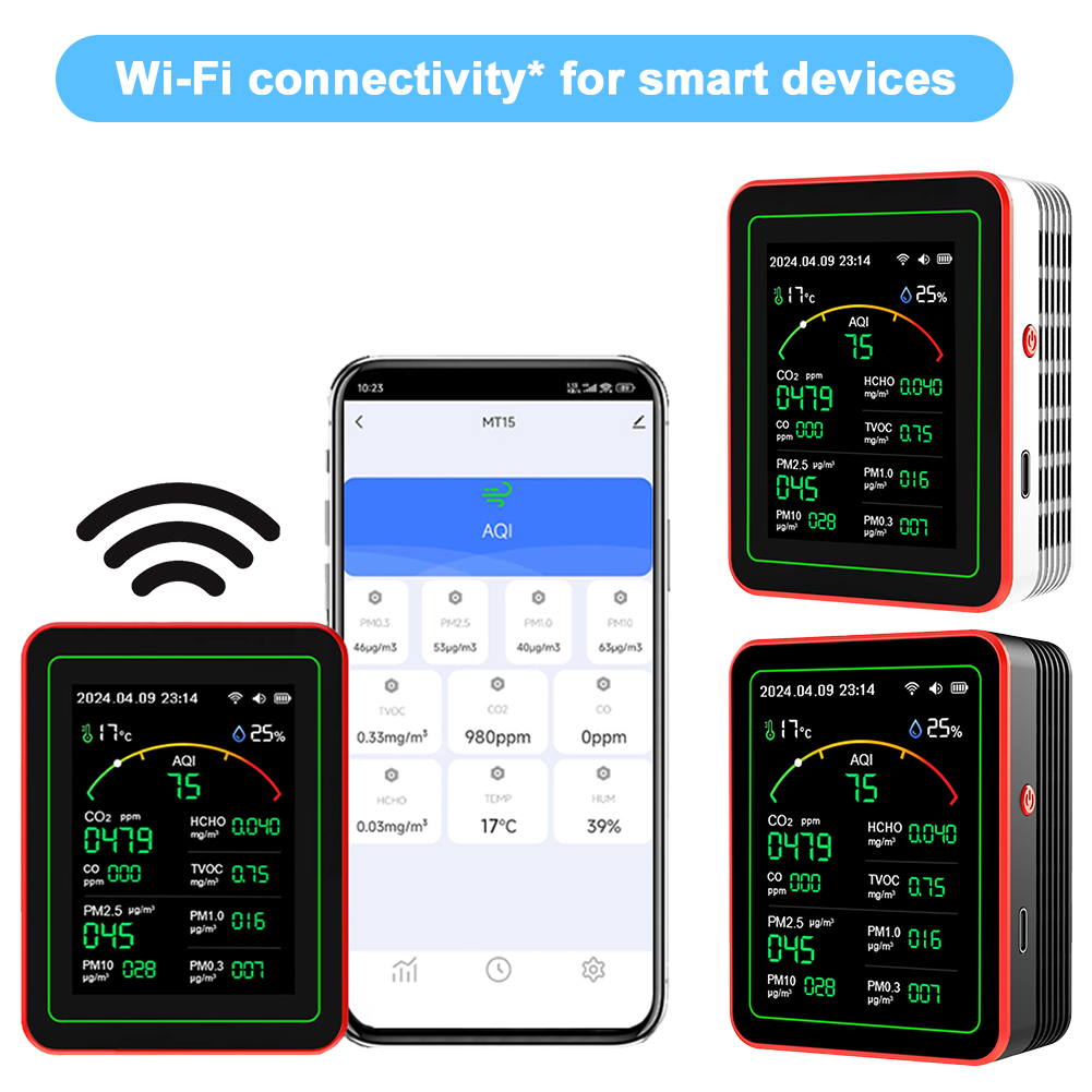 Woodworking App - WiFi 15 in 1 Air Quality
