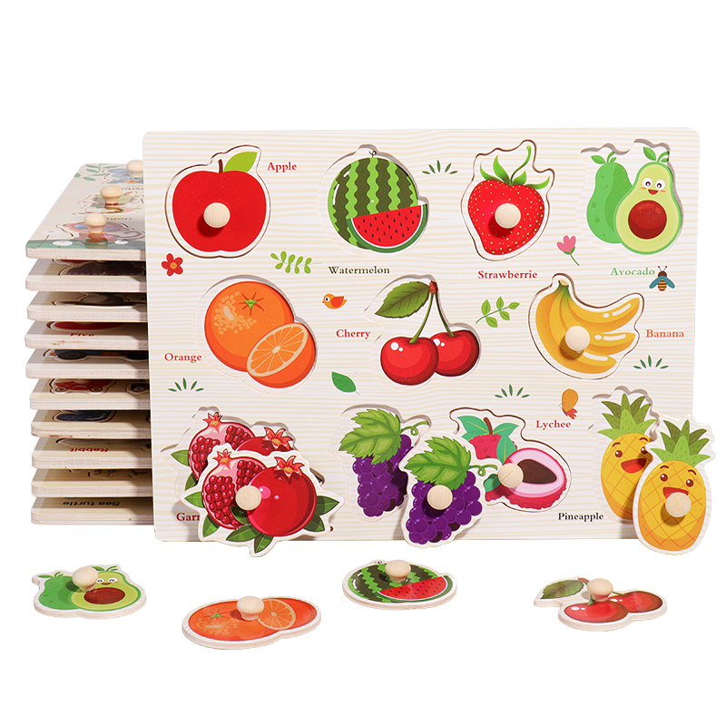 Baby Hand-Hold Puzzle Board –  - đánh giá và giá Woodworking Game