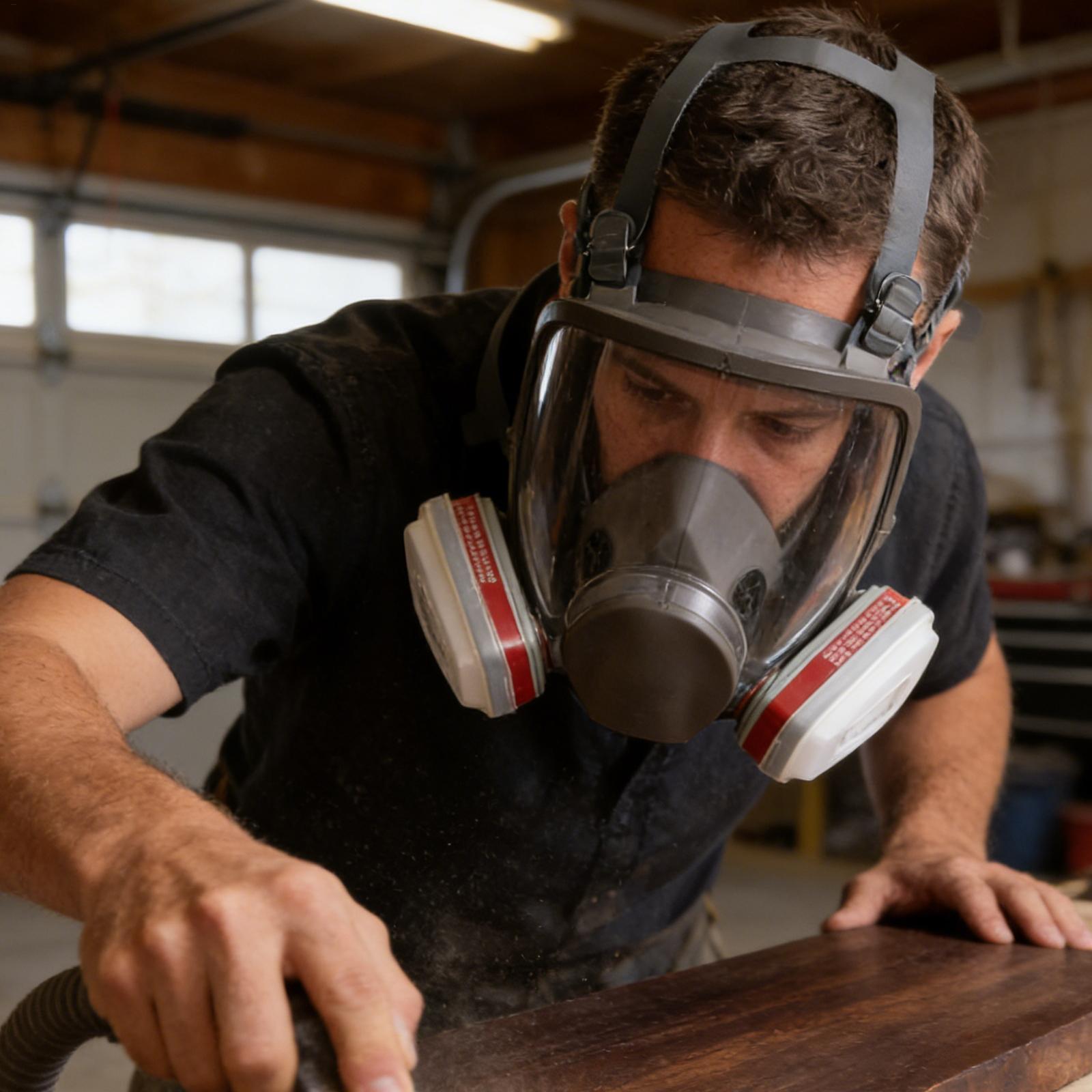 Dustproof Respirator Mask with - đánh giá và giá Woodworking Face Shield