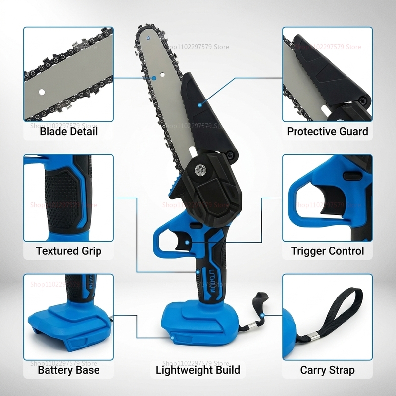 6 Inch Cordless Electric Chain - đánh giá và giá Woodworking Yard Projects