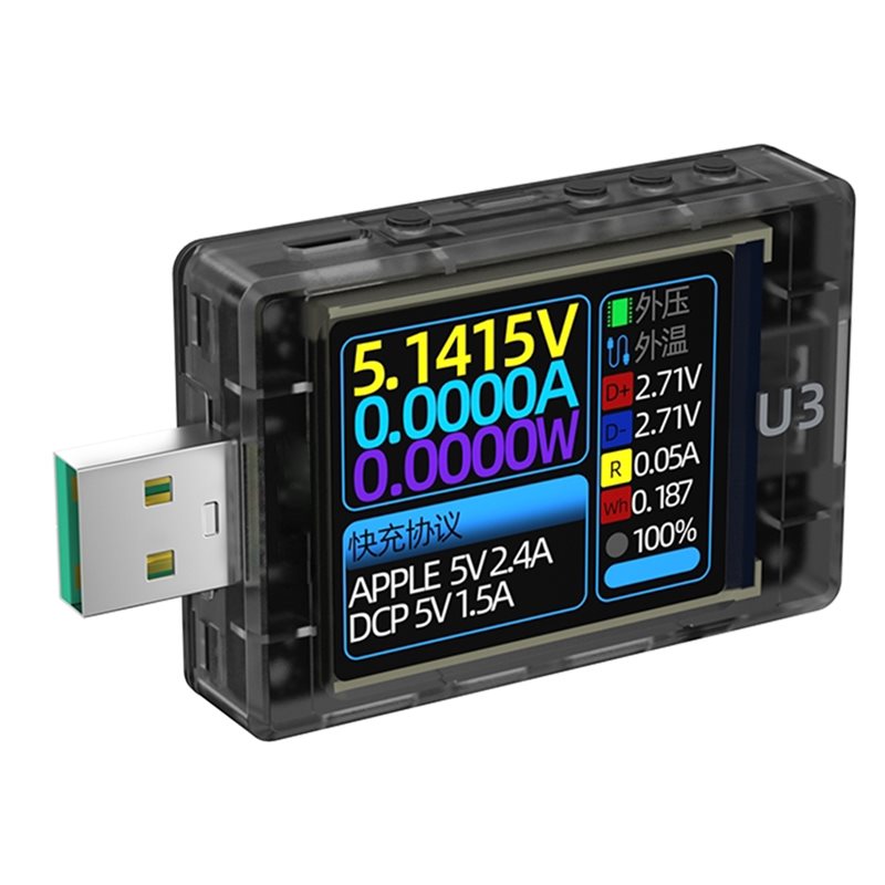 ABUI-USB Tester U3 3.1 PD Deco - đánh giá và giá Woodworking Qc