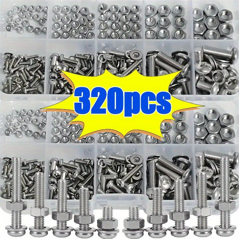 Hex Nuts and Bolt Set - 320 pi - đánh giá và giá Woodworking Shop