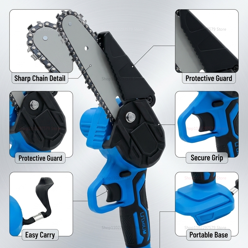 6 Inch Cordless Electric Chain - đánh giá và giá Woodworking Yard Projects
