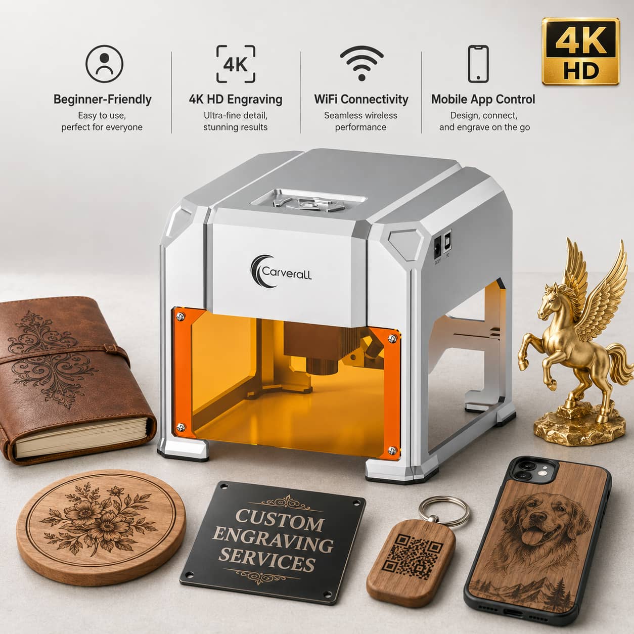 Carverall Laser Engraver Machi - đánh giá và giá Woodworking Veneer Cutter