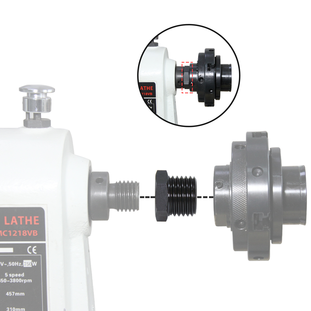 Máy Tiện Headstock Con Quay Ad - đánh giá và giá Woodworking Lathe Chuck