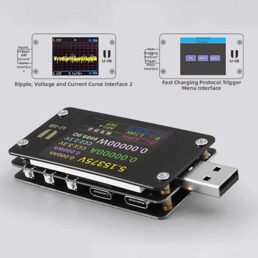 U18 USB Ammeter Voltmeter 6.5A - đánh giá và giá Woodworking Qc